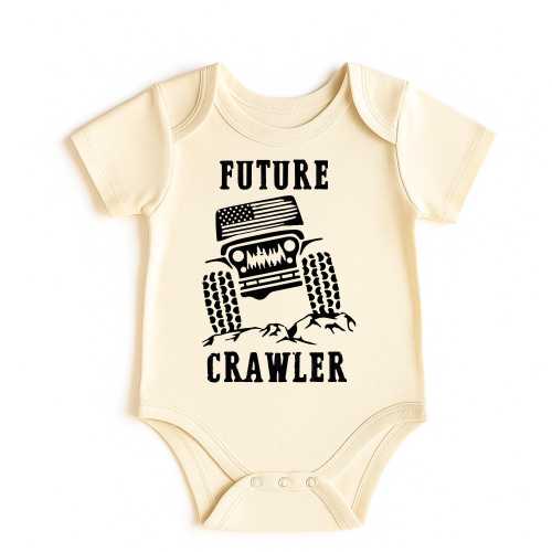 Future Crawler Baby Bodysuit, Funny Off-Roading Infant Outfit, Hipster Jeep Baby Shower Gift, Newborn Jeeper Shirt for Boys or Girls