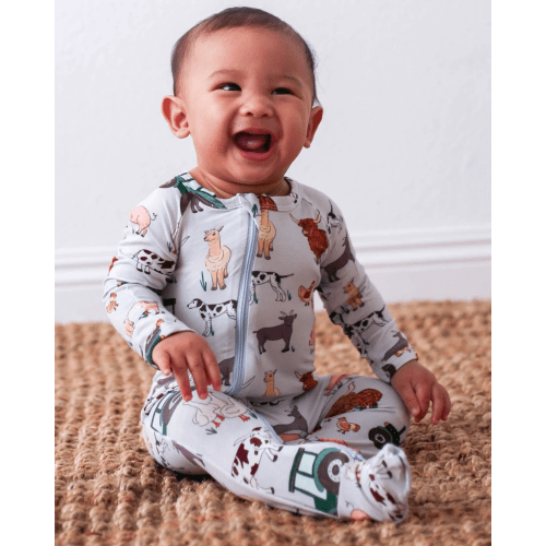 Bestaroo - Super - Soft - Bamboo - Farm Dreams Footie