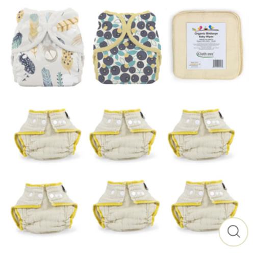 Small Cloth-eez Organic Workhorse Cloth Diaper Kit