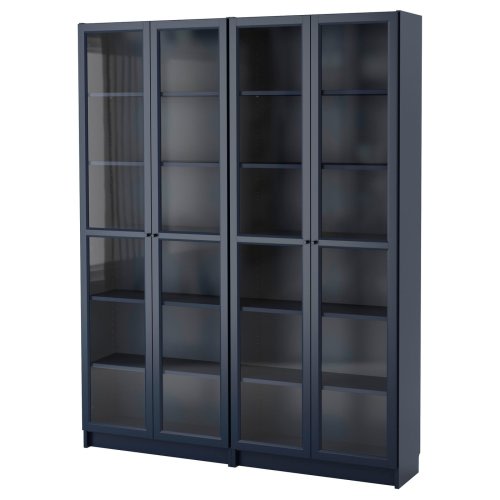 BILLY Bookcase - dark blue 160x30x202 cm (63x11 3/4x79 1/2 ")