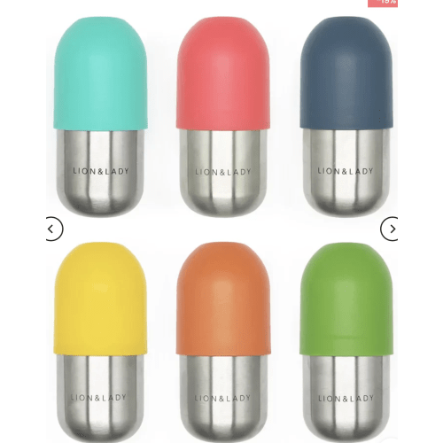 18/8 Stainless Steel Feeding Bottle - 210ml (6 Pack)