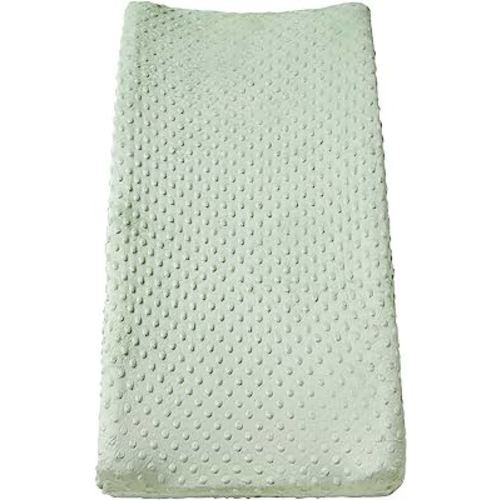 Changing Pad Cover Super Soft Dots Skin-Friendly Breathable Wipeable Changing Table Sheets for Baby Boy and Baby Girl （Bay）