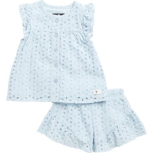 Eyelet Ruffle Top & Shorts Set