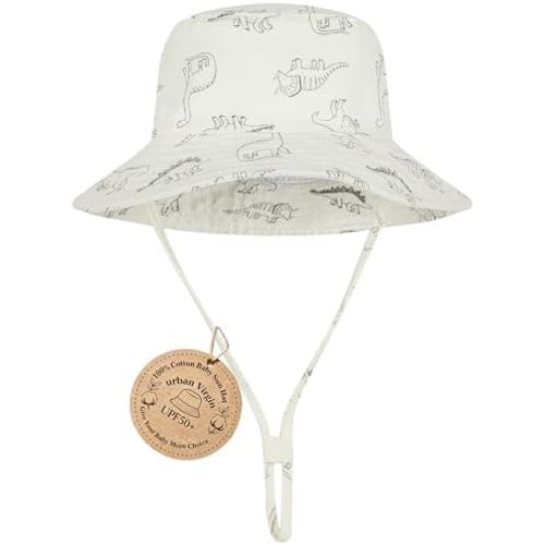 Baby Sun Hat UPF 50+ Sun Protective Toddler Bucket Hat Summer Kids Beach Hats Wide Brim Outdoor Play Hat for Boys Girls