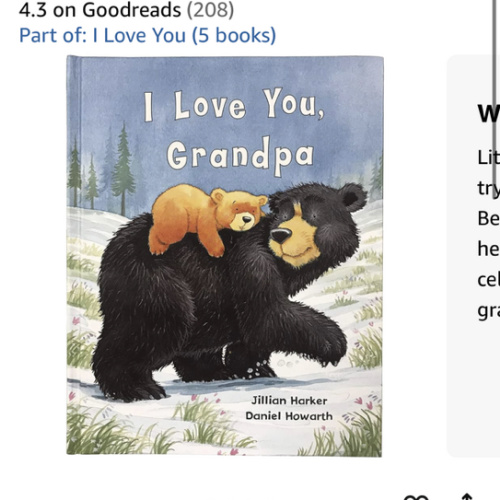 I Love You, Grandpa: A Tale of Encouragement and Love between a Grandfather and his grandchild, Picture Book