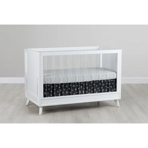Kayson White Acrylic 3-in-1 Crib | Baby & Kids - Cribs | City Furniture