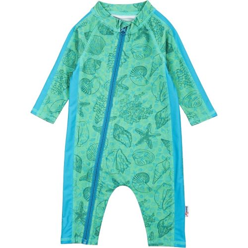 SwimZip Girls' Long-Sleeve UPF 50+ Swimsuit for Baby, Toddler, & Little Girls
