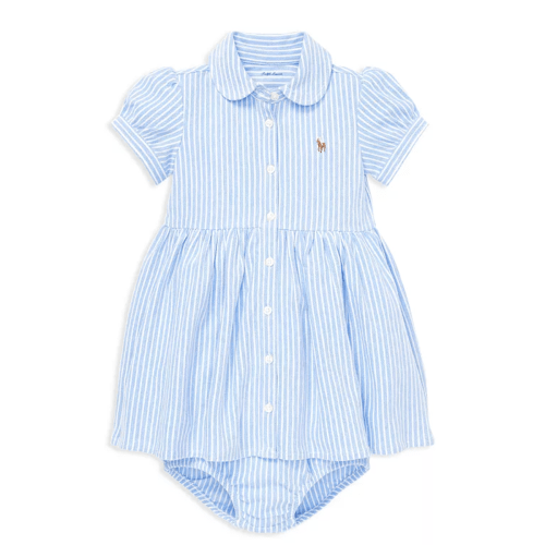 Girls' Striped Oxford Dress & Bloomers Set - Baby