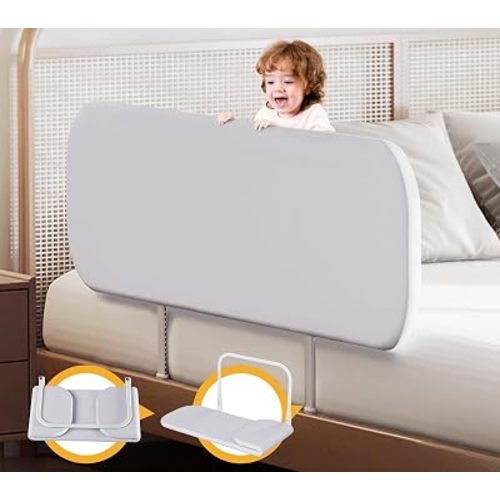 Toddler Bed Rails for Travel - Baby Guard Bed Rail Portable for Crib, Twin, Queen, Full, King Size Beds - Easy to Assemble, Safety Bed Side Rail for Toddlers and Kids