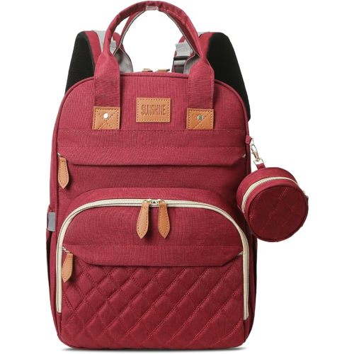 Diaper Bag Backpack, Large Diaper Bag with Changing Station, Baby Bag, New Mom Gifts, Lightweight Waterproof Unisex Diaper Bag with Insulated Pockets and USB Charging Port, Grey