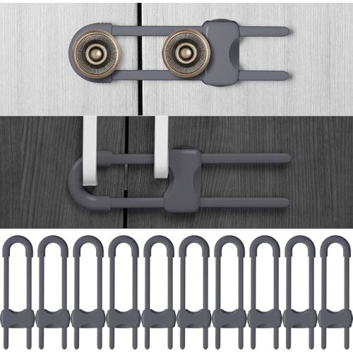 10 Pack Baby Proof Cabinet Locks