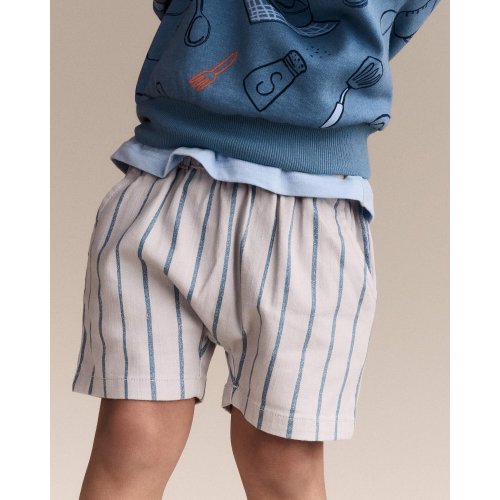 Toddler Boy Playground Shorts in Stripes - Grey - Otter Avenue | Carter's