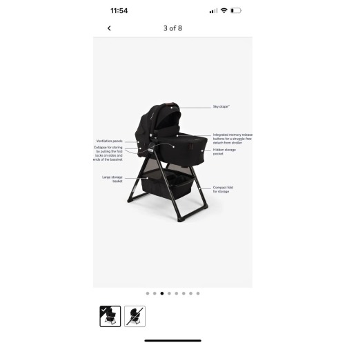 Nuna lytl bassinet and stand