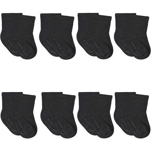 Gerber Baby 8-Pack Wiggle-Proof Jersey Crew Socks