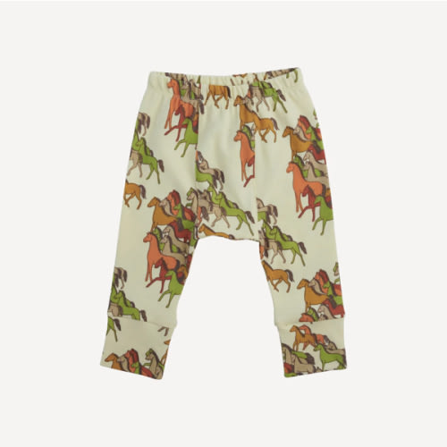 classic panda pant | horse party | organic cotton interlock