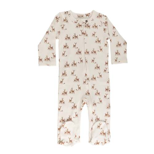 Baby Footie - Deer | 100% Organic - Finn + Emma