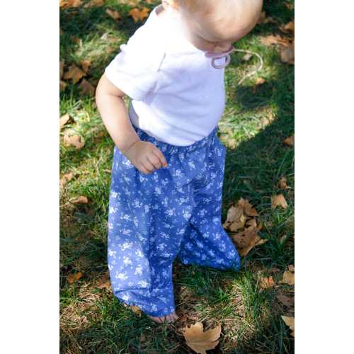 Children's Baggy Pants | Floral Pattern | 100% Cotton
