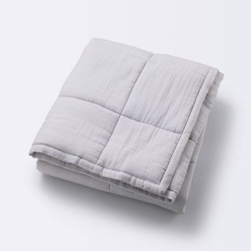 Muslin Quilt Baby and Toddler Blanket - Gray - Cloud Island™