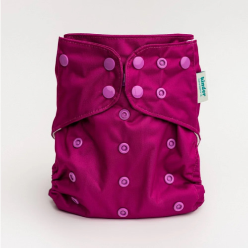 Solid Color: Essentials Pocket Cloth Diaper with Athletic Wicking Jersey, Grows with your Baby