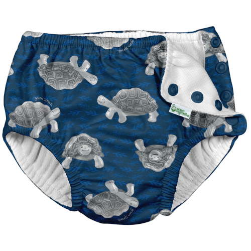 i play. Baby-Boys Reusable Swim Diaper Navy Tortoises 1 Count (Pack of 1)