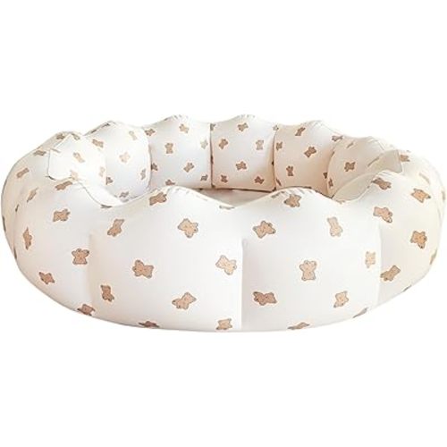 Inflatable Baby Pool, Portable Paddling Baby Swimming Pool for Toddlers Ages 0-3 Years Girls and Boys, Indoor& Outdoor, Garden and Backyard Summer Water Party, 35.4x9.8 in (Bear)