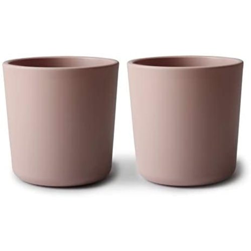 mushie Dinnerware Cups For Kids | Made in Denmark, Set of 2 (Blush)
