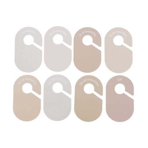 3 Sprouts Nursery Clothes Organizer ‚Äì Baby Closet Dividers Set of 8, Infant Size Separators, Storage (Newborn to 2T)