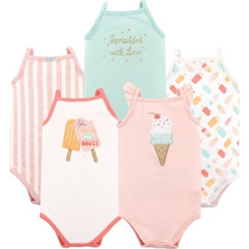 Soft Cotton Sleeveless Bodysuit, 3-6M