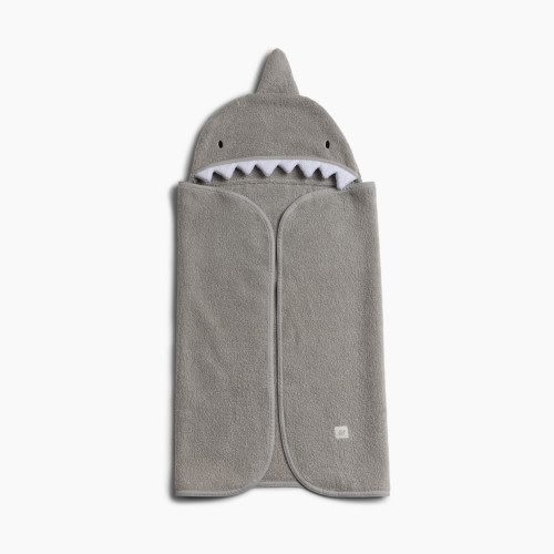Tiny Kind Cozy Critter Organic Towel - Shark, 0-24 M