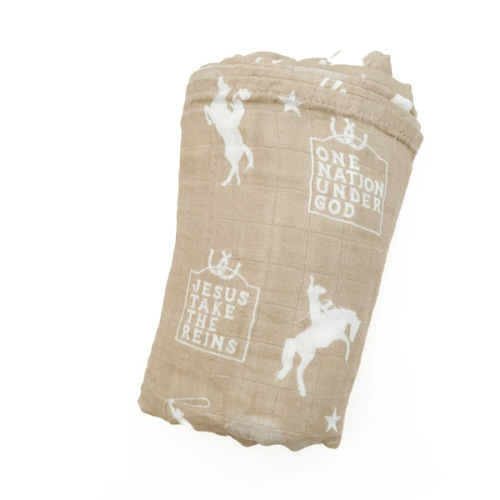 Jesus Take The Reins Cowboy Swaddle Blanket – OUR HOUSE ABOVE