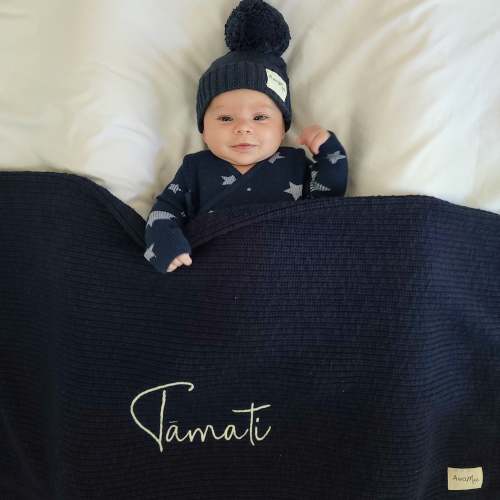 Knit Blanket - Midnight