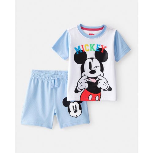 Toddler Boy 2-Piece Mickey Mouse Outfit Set - Blue/White - Carter's | Carter's