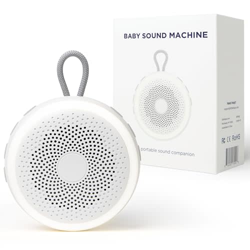 LittleHippo White Noise Machine | Portable Sound Machine for Babies, Kids, Adults | Sleep Soother | 19 Soothing Sounds | Long Battery Life | Travel, Registry, Baby Shower, Gift