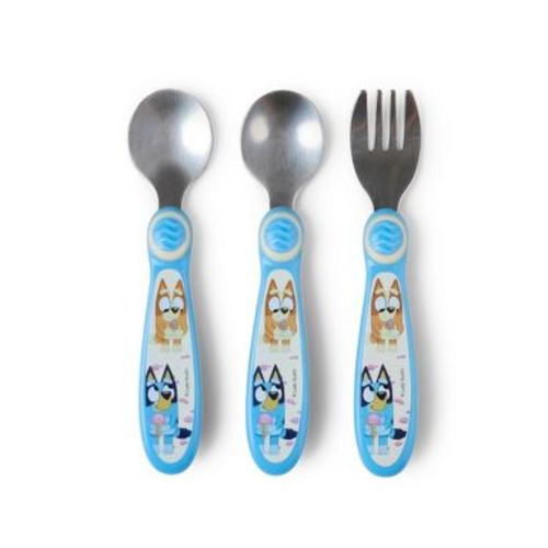 Bluey 3pc Baby Utensils Set with 2 Spoons and a Fork