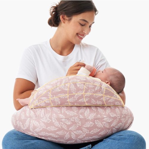 Adjustable Nursing Pillow Pink – Momcozy