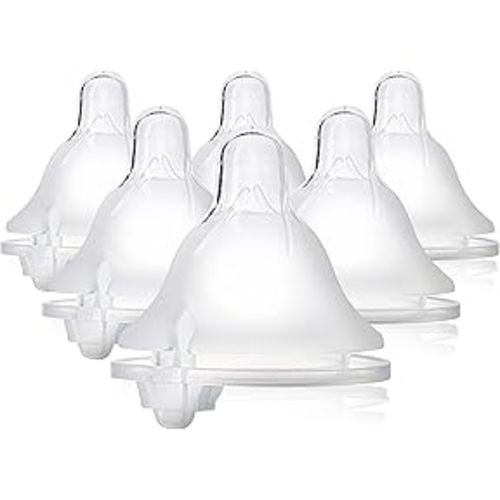 Amazon.com : Evenflo Feeding Balance + Wide Neck BPA-Free Silicone Medium Flow Baby Bottle Nipple - 3 Months+, 6ct : Baby