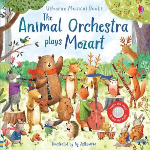 Animal Orchestra Plays Mozart - (Musical Books) by Sam Taplin (Board Book)