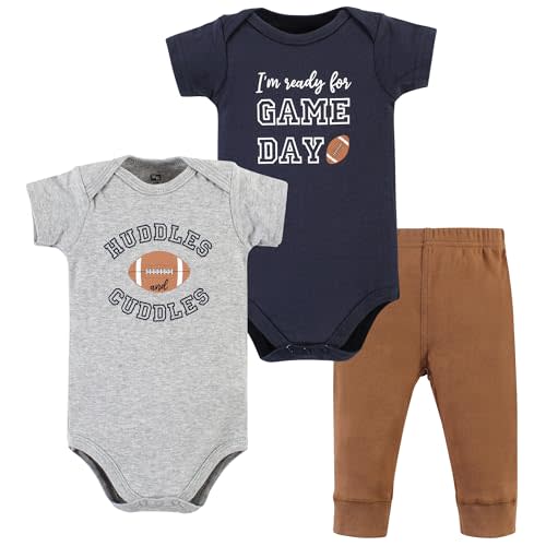Hudson Baby Unisex Cotton Bodysuit and Pant Set