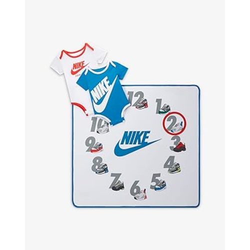Nike Bodysuit Box Set (w/Blanket) Blue/Wht/Orange - Baby (0-12M) - NN0842-001