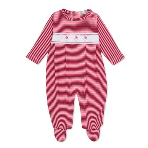 Classic Treasures Holiday 26 Stripe Santa Footie