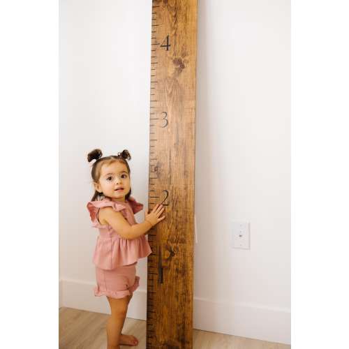 Wood Growth Chart, Personalized Wall Ruler, nursery, playroom, kids room, baby shower gift, custom baby gift, kids art, family growth chart