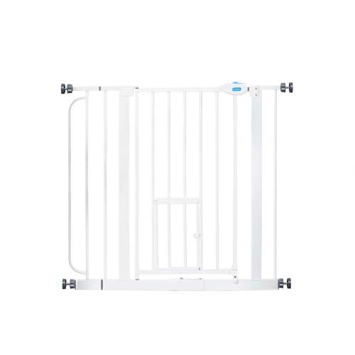 Carlson Extra Wide Pet Gate with Metal Frame and Small Pet Door, Adjustable for 29" to 36.5" Openings, Durable