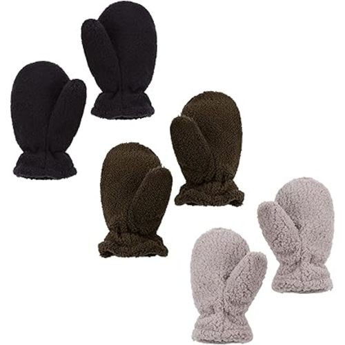 Peecabe Mitaines d'hiver chaudes pour bébé - Gants en polaire pour garçons et filles - Moufles confortables - 0 à 24 mois