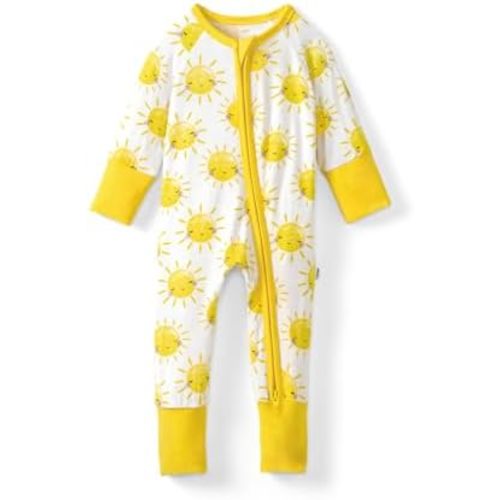 Little Sleepies Pajamas for Baby Boys & Girls, Viscose from Bamboo Baby Pajamas, Sleepers, 2-Way Zipper PJs