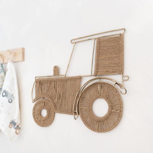 Crane Baby Charlie Nursery Tractor Wall Decor | Ashley
