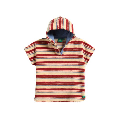 Kids' Hooded Organic Cotton Cover-Up Poncho