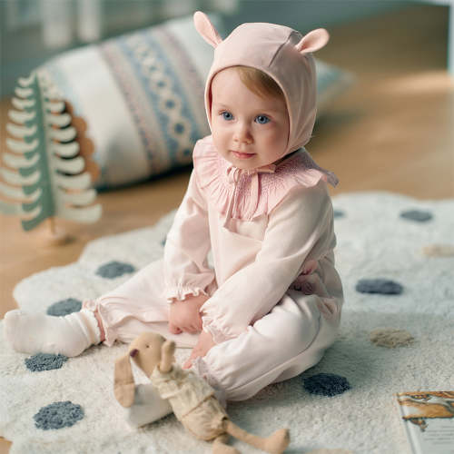 Dave&Bella NewBorn Girls Autumn Cotton Pink Baby One-pieces Romper