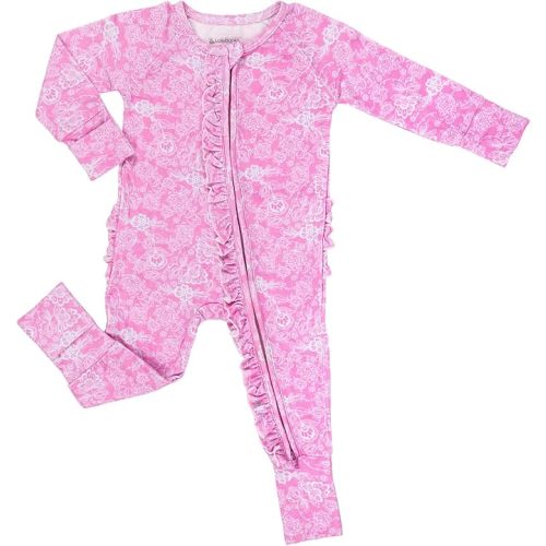 LollyBanks Baby Pajamas, Long Sleeve Baby Romper with 2-Way Zipper, 95% Viscose from Bamboo and 5% Spandex, Infant Sleepers