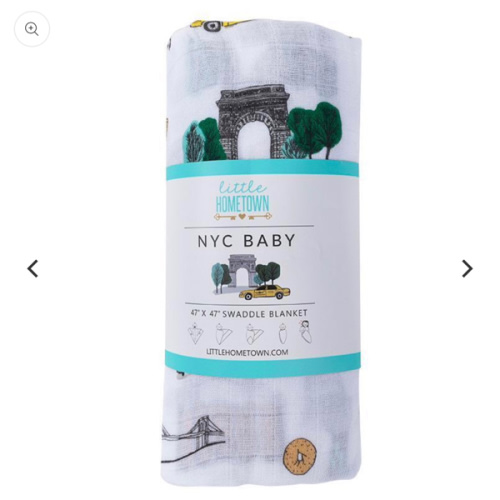 New York City Baby Muslin Swaddle Blanket: Shop Now – Little Hometown