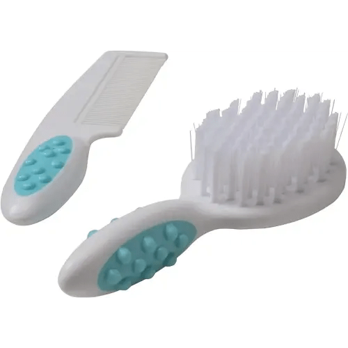 Safety 1st Soft Grip Brush & Comb - Arctic Blue